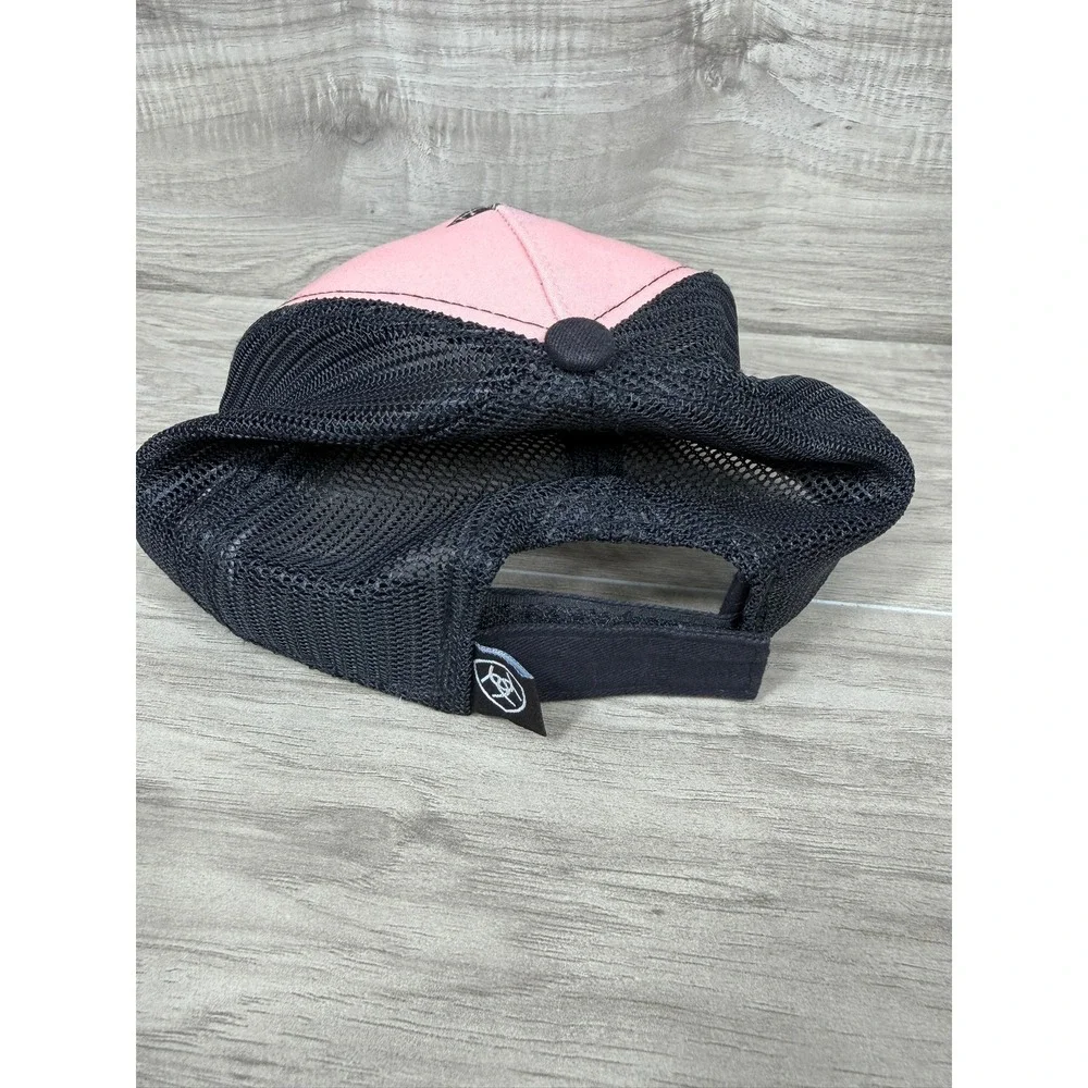 Ariat Trucker Hat Women OSFM Pink Aztec Geometric Mesh Back Adjustable Cap